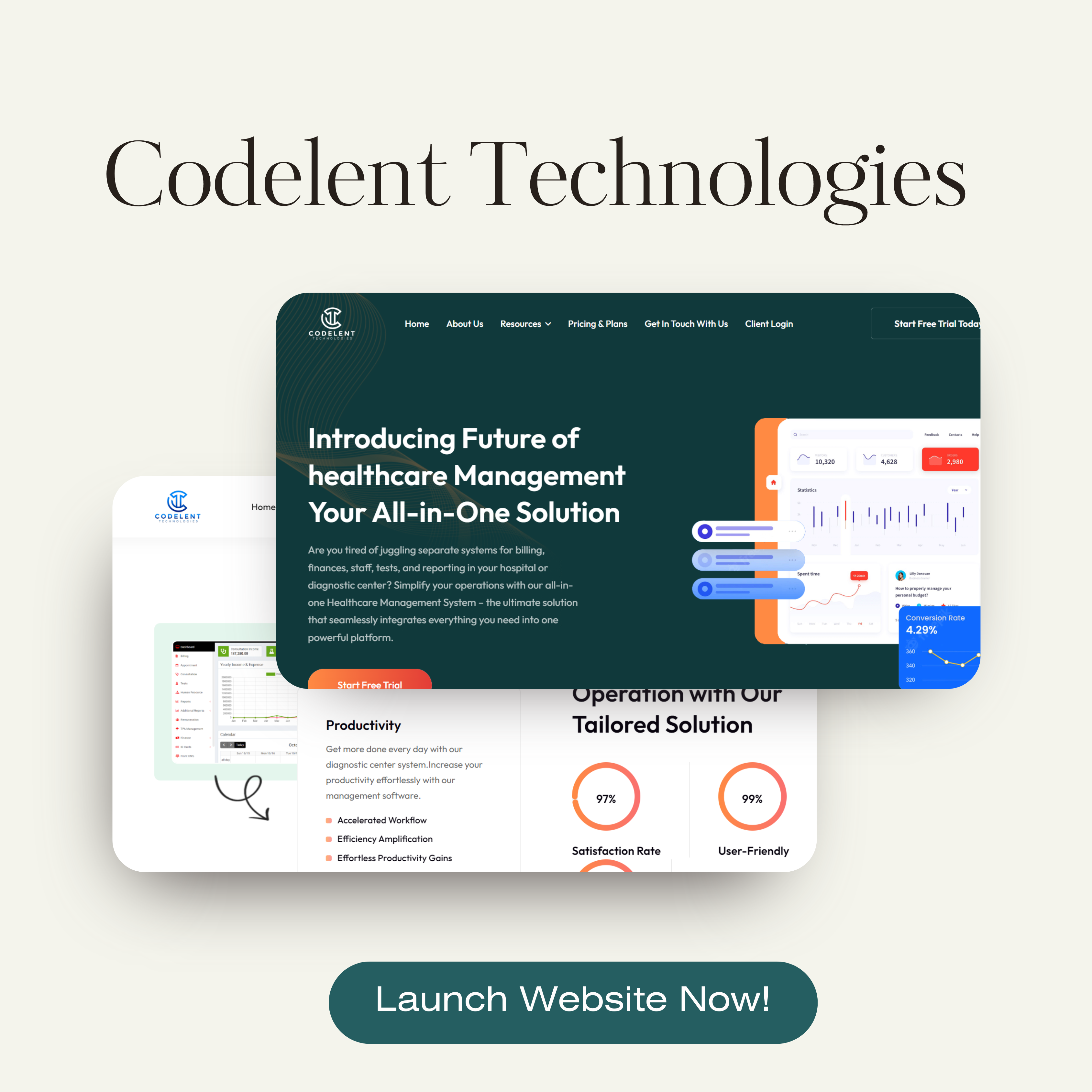 codelent technologies health management system portfolio